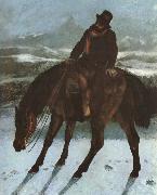 Gustave Courbet Hunter on the horse back oil painting picture wholesale